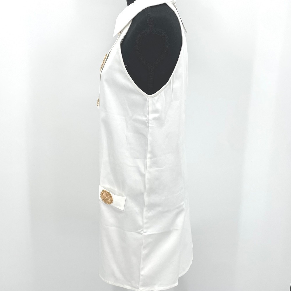 My Beachy Side Dress Womens M White Marin Amber Mini Dress NWT Coastal Chic - Picture 6 of 12